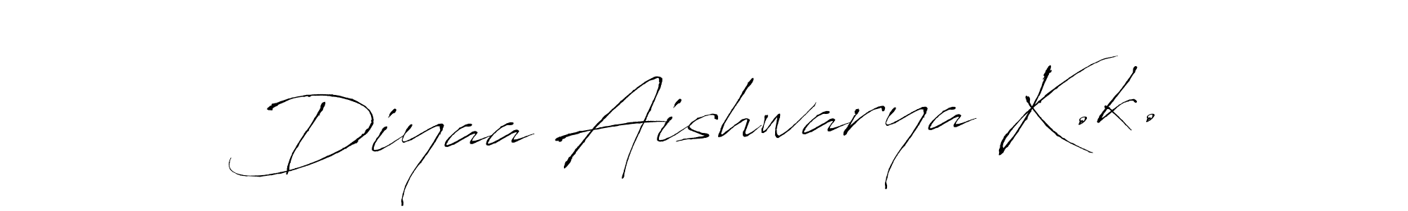 Make a beautiful signature design for name Diyaa Aishwarya K.k.. Use this online signature maker to create a handwritten signature for free. Diyaa Aishwarya K.k. signature style 6 images and pictures png