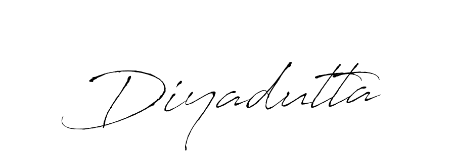 Make a beautiful signature design for name Diyadutta. With this signature (Antro_Vectra) style, you can create a handwritten signature for free. Diyadutta signature style 6 images and pictures png