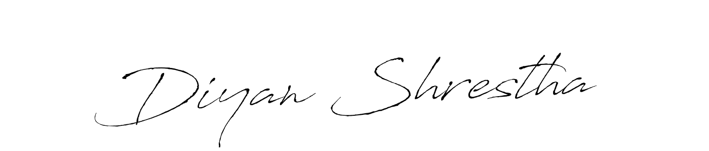 Also we have Diyan Shrestha name is the best signature style. Create professional handwritten signature collection using Antro_Vectra autograph style. Diyan Shrestha signature style 6 images and pictures png