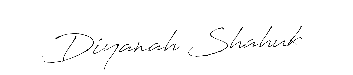 Make a beautiful signature design for name Diyanah Shahuk. Use this online signature maker to create a handwritten signature for free. Diyanah Shahuk signature style 6 images and pictures png