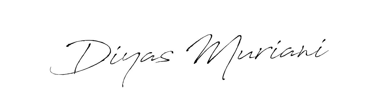 if you are searching for the best signature style for your name Diyas Muriani. so please give up your signature search. here we have designed multiple signature styles  using Antro_Vectra. Diyas Muriani signature style 6 images and pictures png