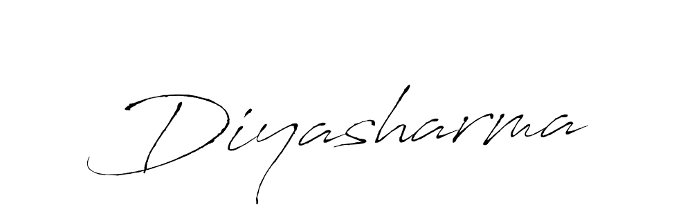 How to make Diyasharma signature? Antro_Vectra is a professional autograph style. Create handwritten signature for Diyasharma name. Diyasharma signature style 6 images and pictures png