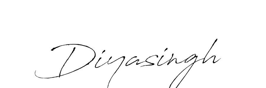 Make a beautiful signature design for name Diyasingh. With this signature (Antro_Vectra) style, you can create a handwritten signature for free. Diyasingh signature style 6 images and pictures png