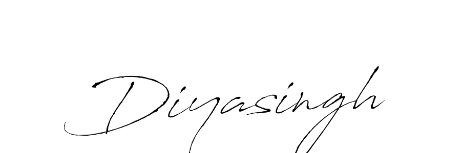 The best way (Antro_Vectra) to make a short signature is to pick only two or three words in your name. The name Diyasingh include a total of six letters. For converting this name. Diyasingh signature style 6 images and pictures png