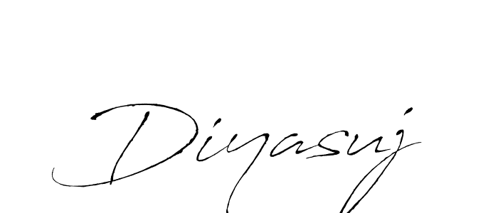 How to make Diyasuj signature? Antro_Vectra is a professional autograph style. Create handwritten signature for Diyasuj name. Diyasuj signature style 6 images and pictures png