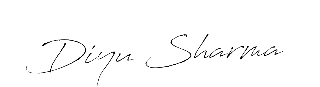 Antro_Vectra is a professional signature style that is perfect for those who want to add a touch of class to their signature. It is also a great choice for those who want to make their signature more unique. Get Diyu Sharma name to fancy signature for free. Diyu Sharma signature style 6 images and pictures png