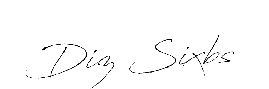 Diz Sixbs stylish signature style. Best Handwritten Sign (Antro_Vectra) for my name. Handwritten Signature Collection Ideas for my name Diz Sixbs. Diz Sixbs signature style 6 images and pictures png