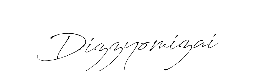 How to make Dizzyomizai name signature. Use Antro_Vectra style for creating short signs online. This is the latest handwritten sign. Dizzyomizai signature style 6 images and pictures png