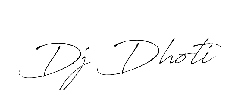 Create a beautiful signature design for name Dj Dhoti. With this signature (Antro_Vectra) fonts, you can make a handwritten signature for free. Dj Dhoti signature style 6 images and pictures png
