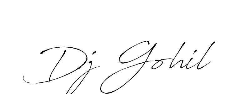 You should practise on your own different ways (Antro_Vectra) to write your name (Dj Gohil) in signature. don't let someone else do it for you. Dj Gohil signature style 6 images and pictures png