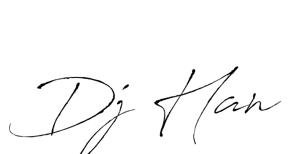 How to make Dj Han name signature. Use Antro_Vectra style for creating short signs online. This is the latest handwritten sign. Dj Han signature style 6 images and pictures png