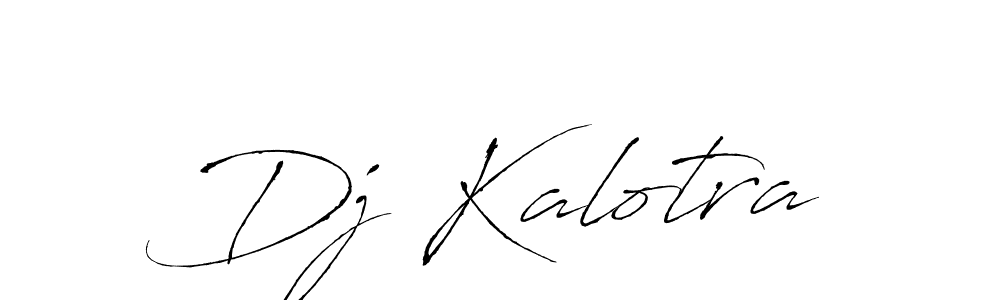 You should practise on your own different ways (Antro_Vectra) to write your name (Dj Kalotra) in signature. don't let someone else do it for you. Dj Kalotra signature style 6 images and pictures png