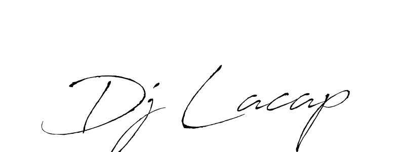 You should practise on your own different ways (Antro_Vectra) to write your name (Dj Lacap) in signature. don't let someone else do it for you. Dj Lacap signature style 6 images and pictures png
