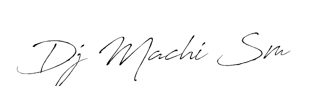 How to make Dj Machi Sm name signature. Use Antro_Vectra style for creating short signs online. This is the latest handwritten sign. Dj Machi Sm signature style 6 images and pictures png