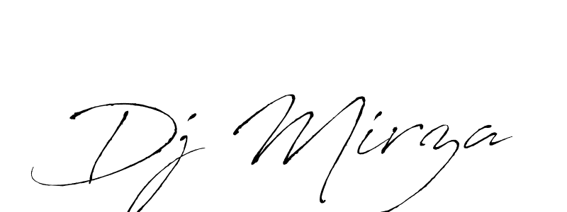 Design your own signature with our free online signature maker. With this signature software, you can create a handwritten (Antro_Vectra) signature for name Dj Mirza. Dj Mirza signature style 6 images and pictures png