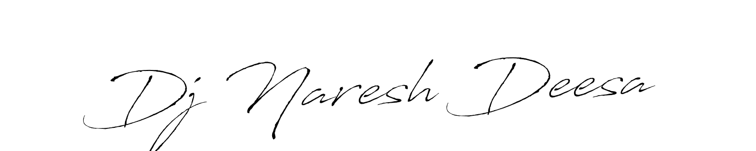 Use a signature maker to create a handwritten signature online. With this signature software, you can design (Antro_Vectra) your own signature for name Dj Naresh Deesa. Dj Naresh Deesa signature style 6 images and pictures png