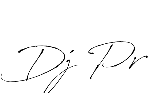 Similarly Antro_Vectra is the best handwritten signature design. Signature creator online .You can use it as an online autograph creator for name Dj Pr. Dj Pr signature style 6 images and pictures png