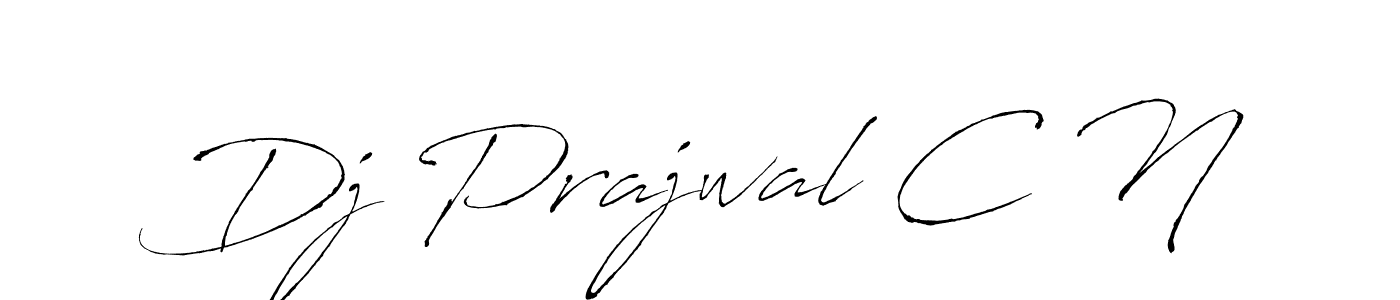 Design your own signature with our free online signature maker. With this signature software, you can create a handwritten (Antro_Vectra) signature for name Dj Prajwal C N. Dj Prajwal C N signature style 6 images and pictures png