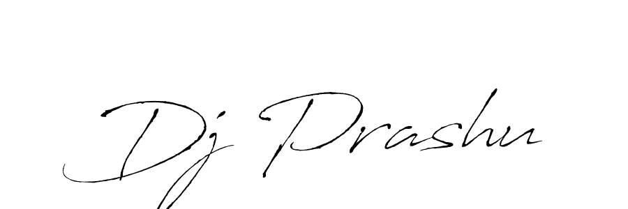 Use a signature maker to create a handwritten signature online. With this signature software, you can design (Antro_Vectra) your own signature for name Dj Prashu. Dj Prashu signature style 6 images and pictures png