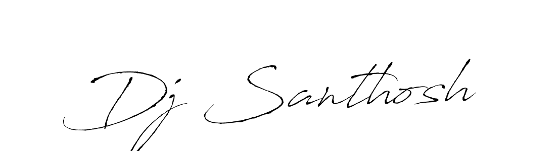 How to make Dj Santhosh name signature. Use Antro_Vectra style for creating short signs online. This is the latest handwritten sign. Dj Santhosh signature style 6 images and pictures png