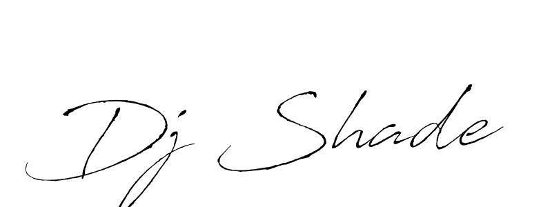 Use a signature maker to create a handwritten signature online. With this signature software, you can design (Antro_Vectra) your own signature for name Dj Shade. Dj Shade signature style 6 images and pictures png