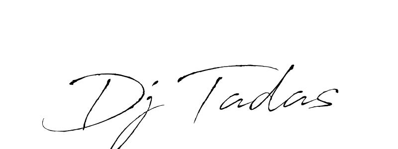 Use a signature maker to create a handwritten signature online. With this signature software, you can design (Antro_Vectra) your own signature for name Dj Tadas. Dj Tadas signature style 6 images and pictures png