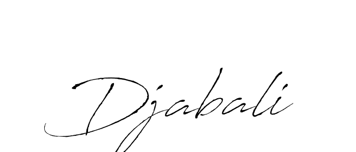 How to make Djabali signature? Antro_Vectra is a professional autograph style. Create handwritten signature for Djabali name. Djabali signature style 6 images and pictures png