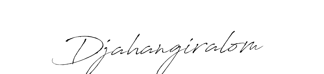 Make a beautiful signature design for name Djahangiralom. With this signature (Antro_Vectra) style, you can create a handwritten signature for free. Djahangiralom signature style 6 images and pictures png