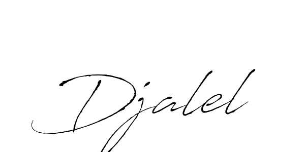 Djalel stylish signature style. Best Handwritten Sign (Antro_Vectra) for my name. Handwritten Signature Collection Ideas for my name Djalel. Djalel signature style 6 images and pictures png