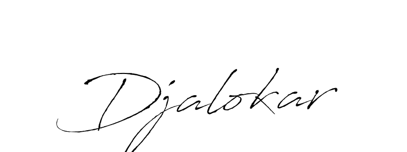 Djalokar stylish signature style. Best Handwritten Sign (Antro_Vectra) for my name. Handwritten Signature Collection Ideas for my name Djalokar. Djalokar signature style 6 images and pictures png
