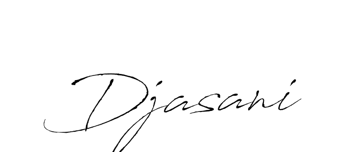 Design your own signature with our free online signature maker. With this signature software, you can create a handwritten (Antro_Vectra) signature for name Djasani. Djasani signature style 6 images and pictures png