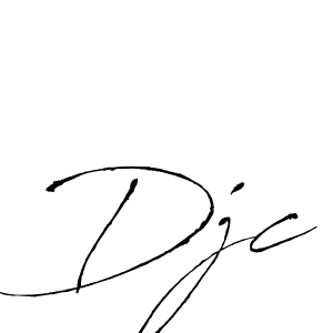 Use a signature maker to create a handwritten signature online. With this signature software, you can design (Antro_Vectra) your own signature for name Djc. Djc signature style 6 images and pictures png