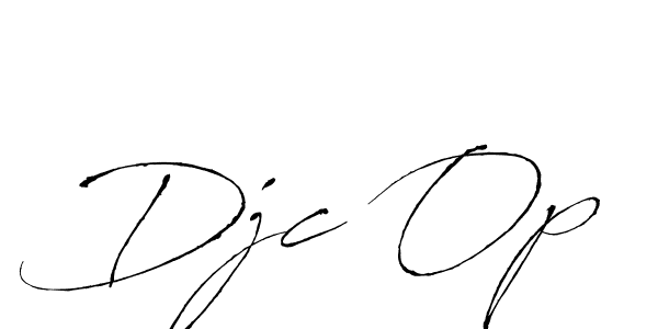 Design your own signature with our free online signature maker. With this signature software, you can create a handwritten (Antro_Vectra) signature for name Djc Op. Djc Op signature style 6 images and pictures png