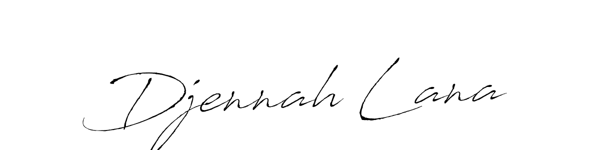 Antro_Vectra is a professional signature style that is perfect for those who want to add a touch of class to their signature. It is also a great choice for those who want to make their signature more unique. Get Djennah Lana name to fancy signature for free. Djennah Lana signature style 6 images and pictures png