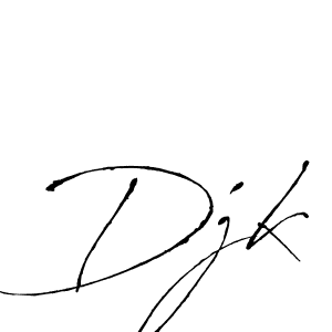 Design your own signature with our free online signature maker. With this signature software, you can create a handwritten (Antro_Vectra) signature for name Djk. Djk signature style 6 images and pictures png