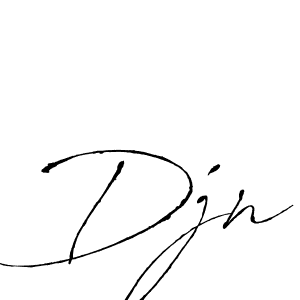 Use a signature maker to create a handwritten signature online. With this signature software, you can design (Antro_Vectra) your own signature for name Djn. Djn signature style 6 images and pictures png