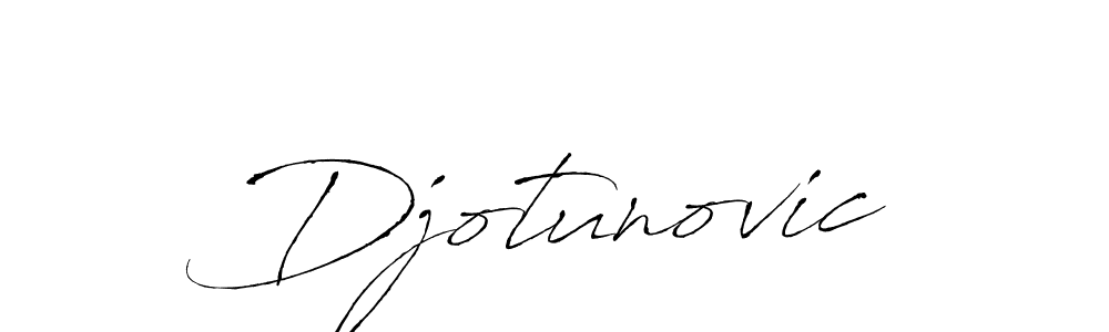 How to make Djotunovic signature? Antro_Vectra is a professional autograph style. Create handwritten signature for Djotunovic name. Djotunovic signature style 6 images and pictures png