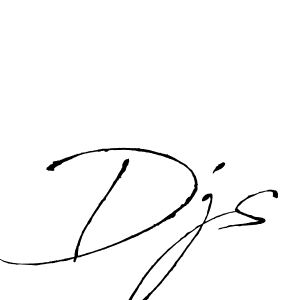 Make a beautiful signature design for name Djs. With this signature (Antro_Vectra) style, you can create a handwritten signature for free. Djs signature style 6 images and pictures png
