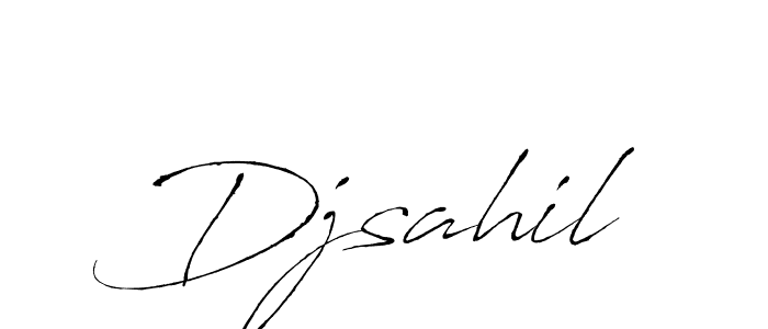 The best way (Antro_Vectra) to make a short signature is to pick only two or three words in your name. The name Djsahil include a total of six letters. For converting this name. Djsahil signature style 6 images and pictures png