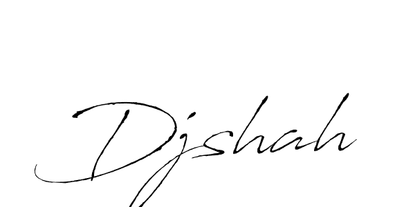 Make a beautiful signature design for name Djshah. With this signature (Antro_Vectra) style, you can create a handwritten signature for free. Djshah signature style 6 images and pictures png