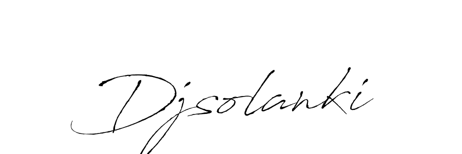 Make a beautiful signature design for name Djsolanki. With this signature (Antro_Vectra) style, you can create a handwritten signature for free. Djsolanki signature style 6 images and pictures png