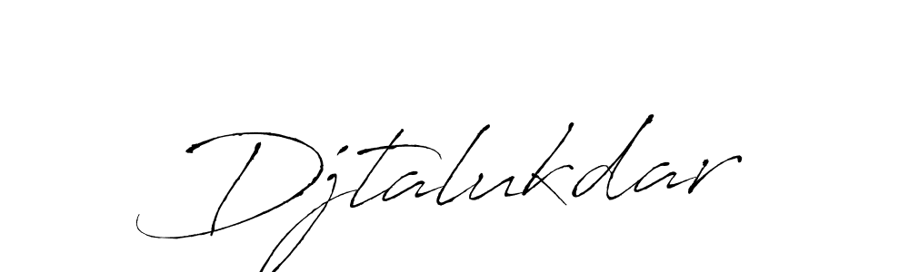 How to make Djtalukdar signature? Antro_Vectra is a professional autograph style. Create handwritten signature for Djtalukdar name. Djtalukdar signature style 6 images and pictures png