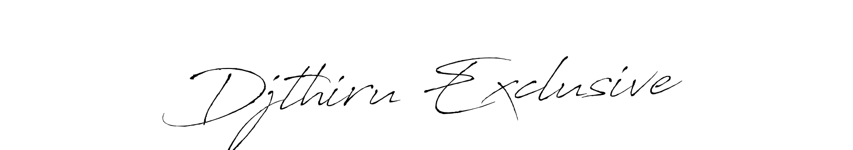 Djthiru Exclusive stylish signature style. Best Handwritten Sign (Antro_Vectra) for my name. Handwritten Signature Collection Ideas for my name Djthiru Exclusive. Djthiru Exclusive signature style 6 images and pictures png