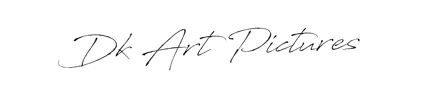 Make a beautiful signature design for name Dk Art Pictures. With this signature (Antro_Vectra) style, you can create a handwritten signature for free. Dk Art Pictures signature style 6 images and pictures png