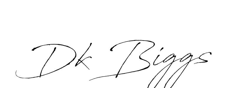 Create a beautiful signature design for name Dk Biggs. With this signature (Antro_Vectra) fonts, you can make a handwritten signature for free. Dk Biggs signature style 6 images and pictures png