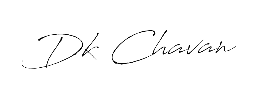 Create a beautiful signature design for name Dk Chavan. With this signature (Antro_Vectra) fonts, you can make a handwritten signature for free. Dk Chavan signature style 6 images and pictures png