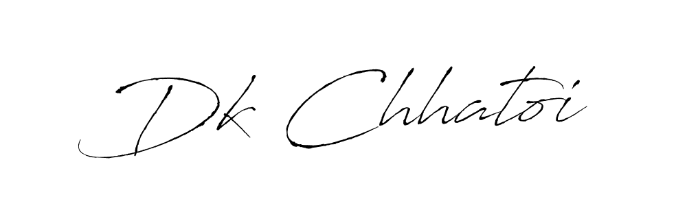 How to make Dk Chhatoi name signature. Use Antro_Vectra style for creating short signs online. This is the latest handwritten sign. Dk Chhatoi signature style 6 images and pictures png