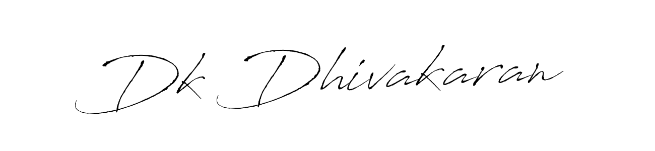 You should practise on your own different ways (Antro_Vectra) to write your name (Dk Dhivakaran) in signature. don't let someone else do it for you. Dk Dhivakaran signature style 6 images and pictures png