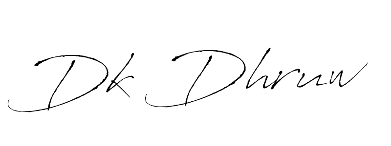 Design your own signature with our free online signature maker. With this signature software, you can create a handwritten (Antro_Vectra) signature for name Dk Dhruw. Dk Dhruw signature style 6 images and pictures png