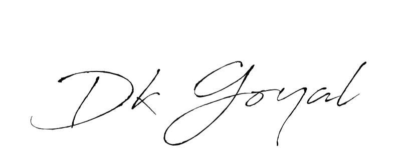 Antro_Vectra is a professional signature style that is perfect for those who want to add a touch of class to their signature. It is also a great choice for those who want to make their signature more unique. Get Dk Goyal name to fancy signature for free. Dk Goyal signature style 6 images and pictures png